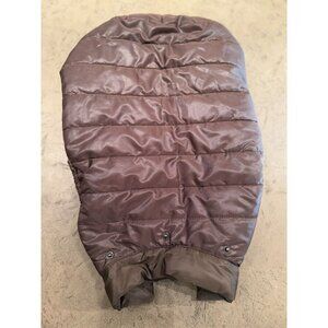 Brown Puffer Dog Jacket Missing Hood